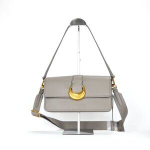 Donna Karan Valley Stream Leather Buckle Shoulder with Removable Strap - Cloud